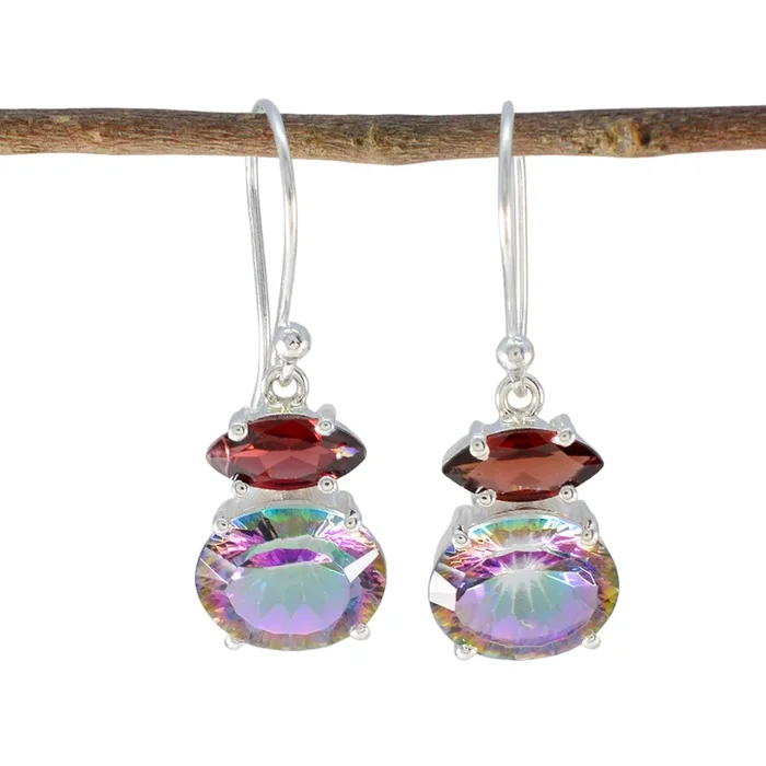 Multi Moroccan Li Lee multiple Dangle multicolor 925 Sterling Silver Earring