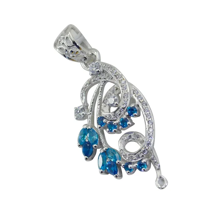 Multi Stone Featherlight Australian 925 Silver multiple Alejandra Feminine multicolor Pendant Jewelry