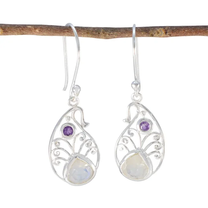 Multi Turkish Eva multiple Dangle multicolor 925 Silver Earring