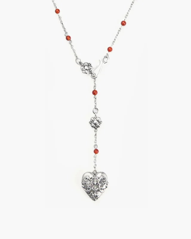 Naszyjnik lariat Carnelian Veil
