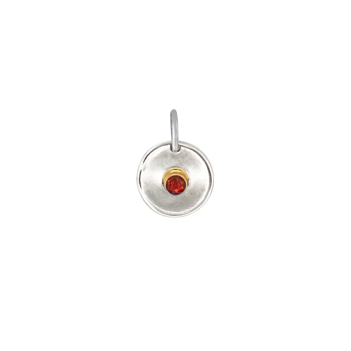 Natural Talent Birthstone Charm Pendant – January/ Garnet