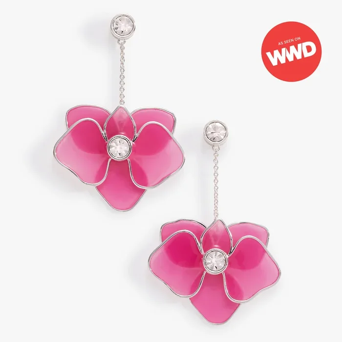 New York Botanical Garden® Orchid Statement Earrings
