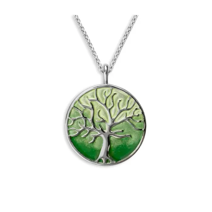 Nicole Barr Green Tree of Life Necklace