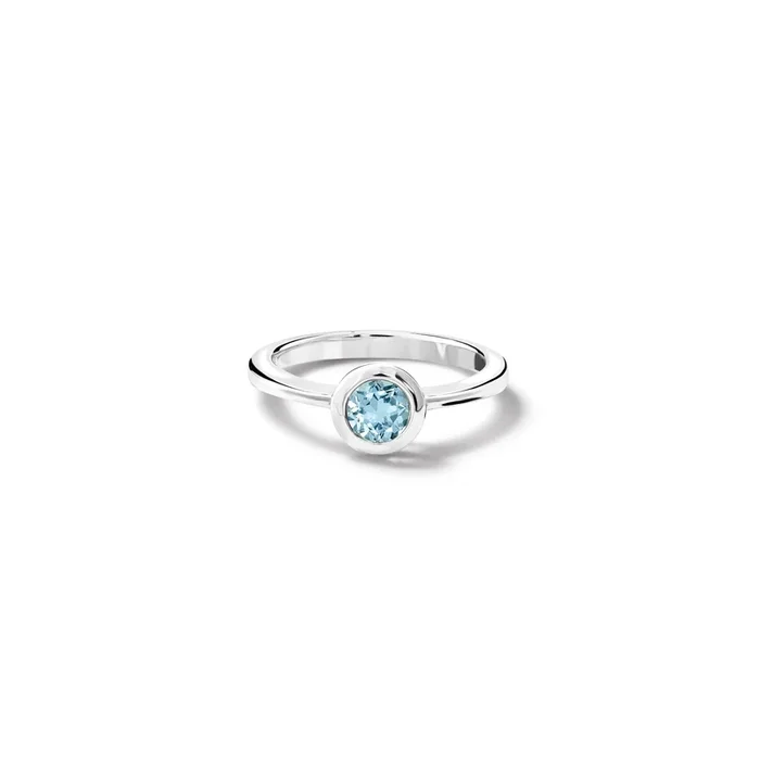 Nicole Ring Silver – Blue Topaz