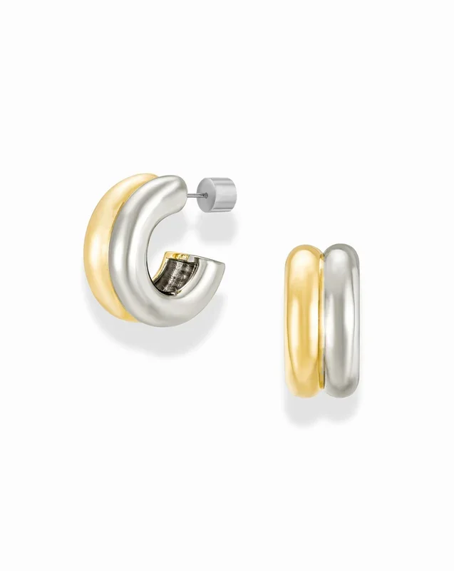 Nolan Two-Toned Hoops