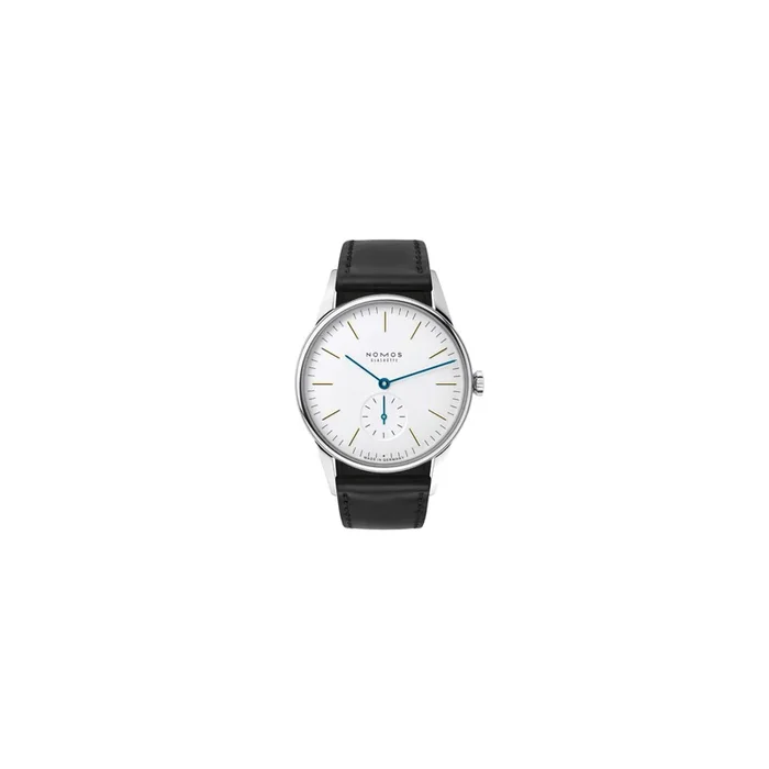 Nomos Orion watch black genuine leather mechanical Orion 35 mm 301 – Lepage