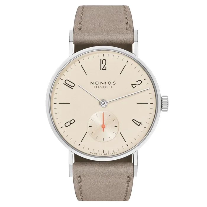 Nomos Tangente 33 mechanical watch with champagne sapphire back cover 151 – Lepage