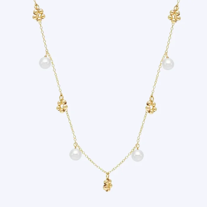 Olivia Pearl Dangle Necklace