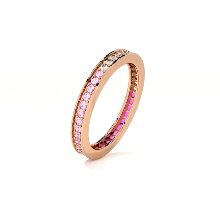 Ombré Aura Rose Gold 925 Silver Ring
