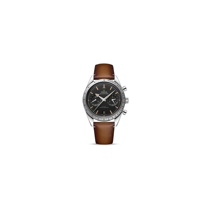 Omega Speedmaster ’57 watch black dial and leather strap – Lepage