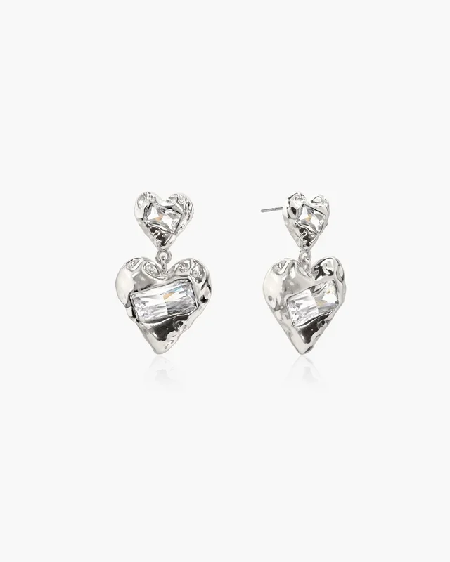 Orecchini Forever Heart in Argento