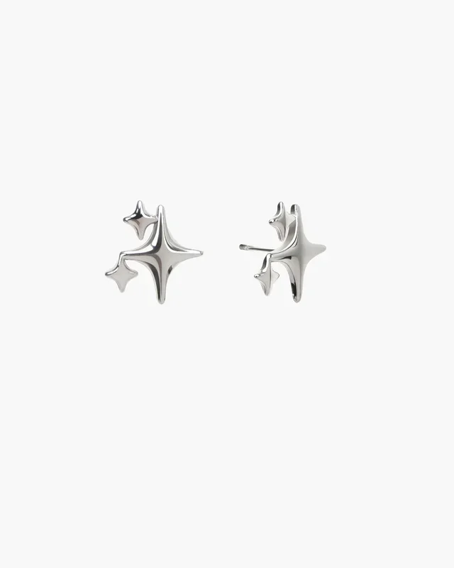 Orecchini Sparkle Stud in Argento