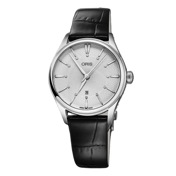 Oris Artelier Date Diamonds silver dial 33 mm 01 561 7724 4051-07 5 17 64FC – Lepage