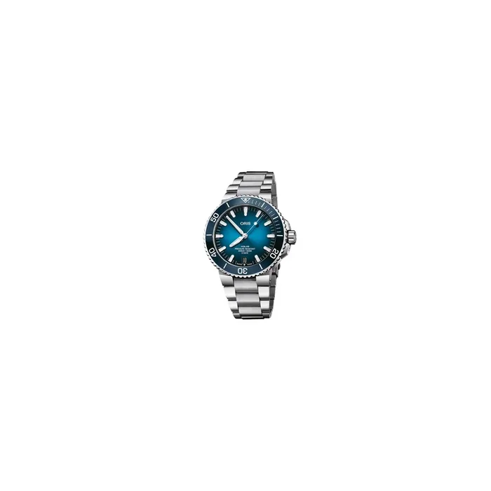 Oris Plongée Aquis Date Caliber 400 watch blue steel bracelet 43,5 mm