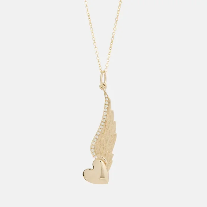 Pavé Untethered Heart Pendant