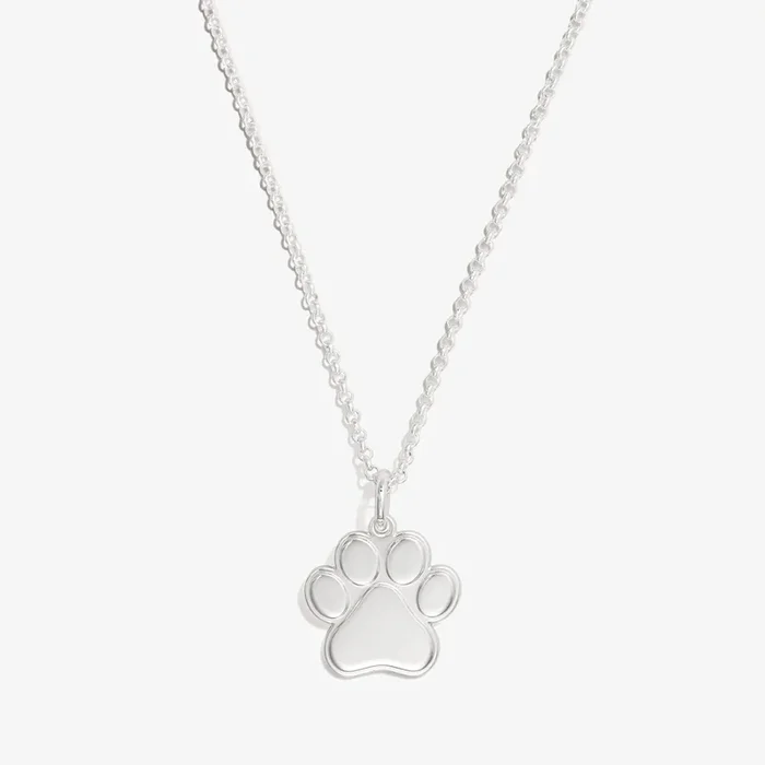 Paw Print Charm Necklace, 21”