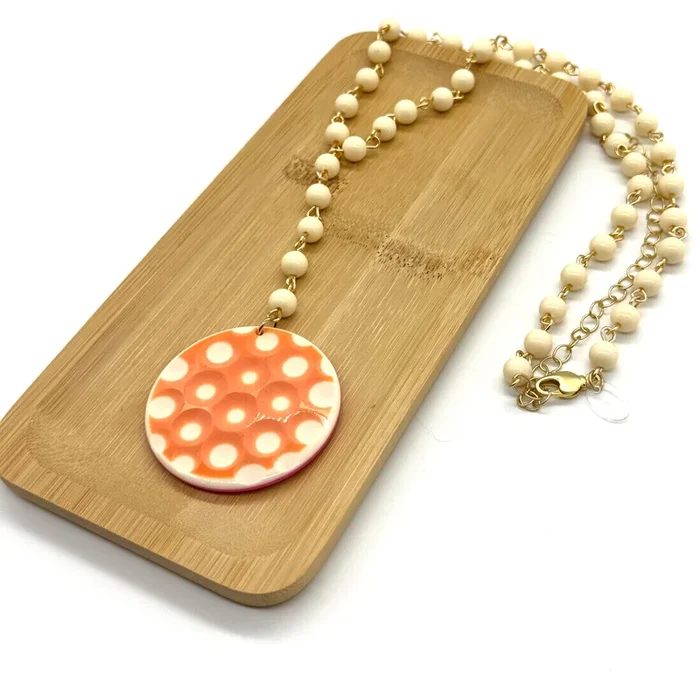Peach & Cream Y Necklace – Limited Edition