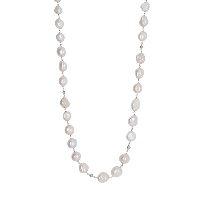 Pearl & Satin Bonfire Necklace