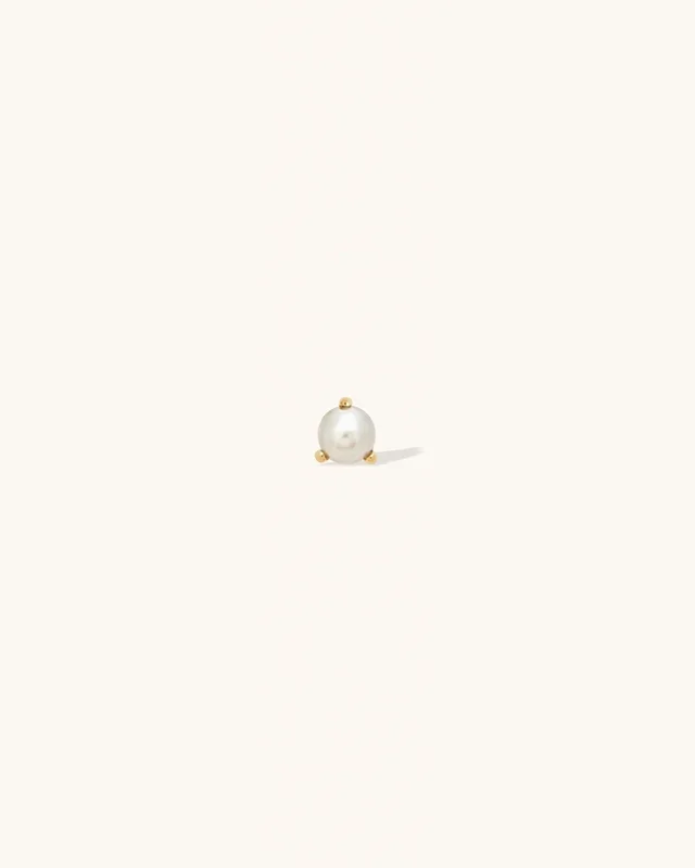 Pearl Birthstone Stud