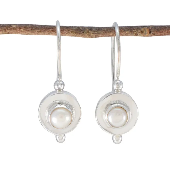 Pearl Korean Mariana multiple Dangle White 925 Silver Earring