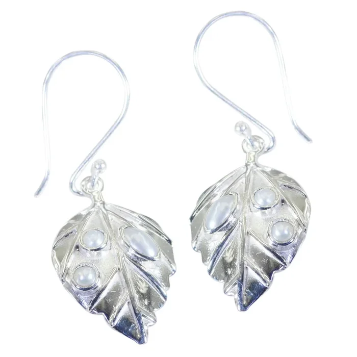 Pearl Spanish Emma multiple Dangle White Sterling Silver Earring