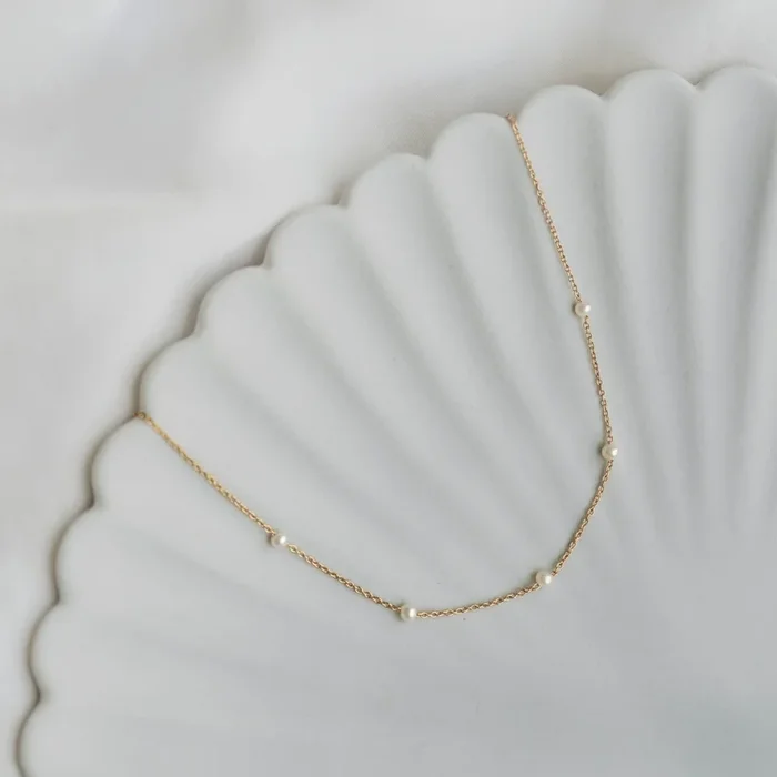 Pearl Station Necklace – Adara