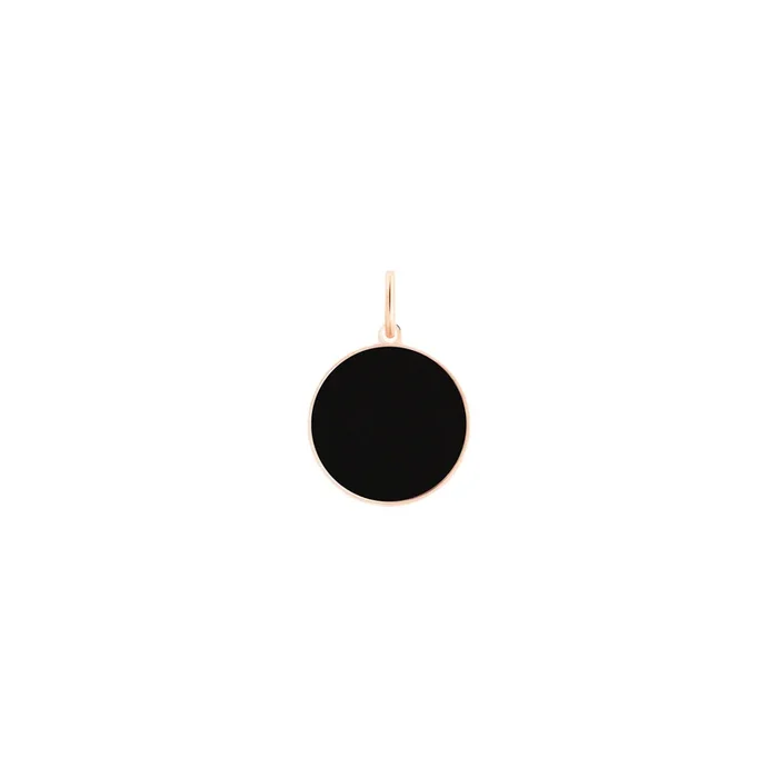 Pendant Ginette NY ever onyx charm in rose gold – Lepage