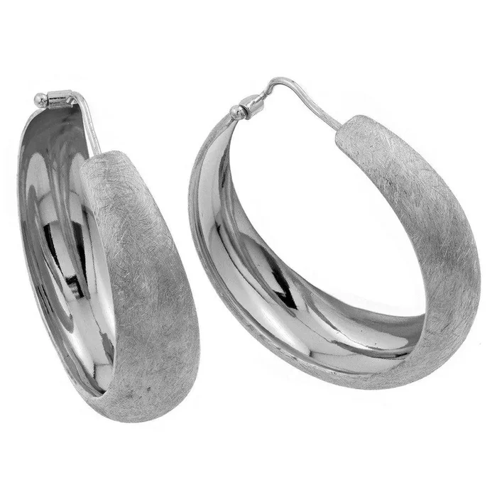 Pendientes Aros Plata 925 Rodiada – ITE00081RHD