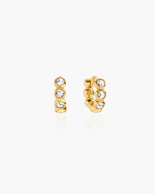 Pendientes de aro de tenis