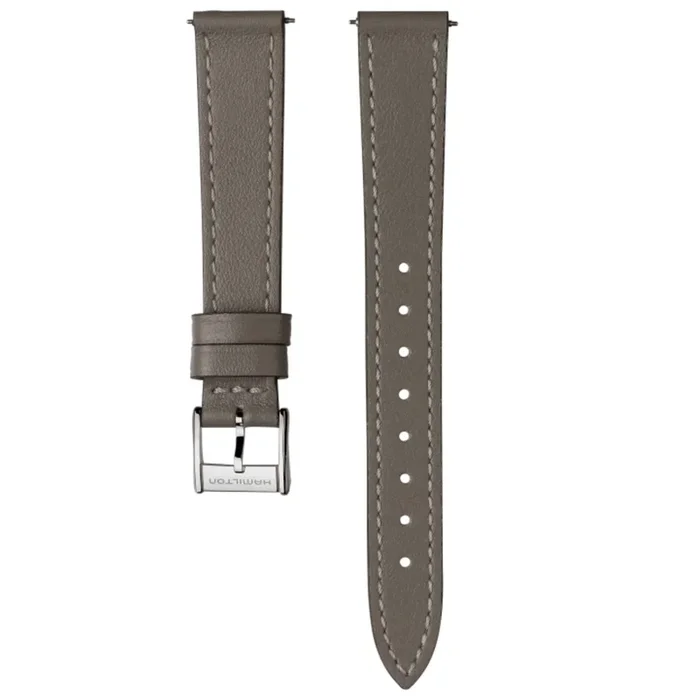 Pensé pour les boîtiers plus fins, ce bracelet en cuir Hamilton 14 mm complète parfaitement les montres American Classic. Dispon