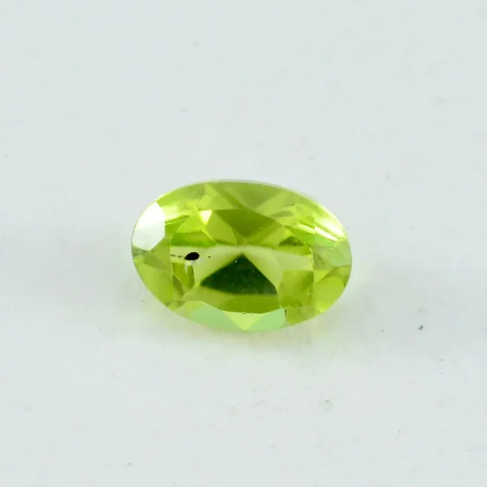 Peridot 1PC Chunky 15×20 MM Oval Faceted Green Genuine Semi Precious Loose Gems
