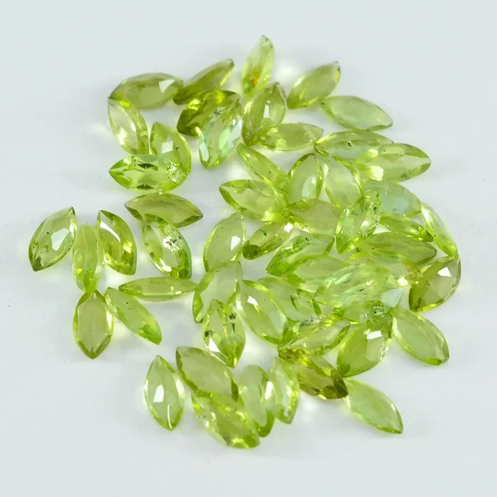 Peridot 1PC Large 8×16 MM Marquise Faceted Green Sparkling Semi Precious Loose Gemstone