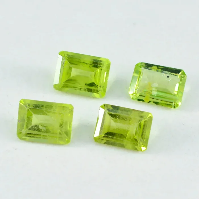 Peridot 1PC Large 9×11 MM Emerald Faceted Green Genuine Semi Precious Loose Gemstones