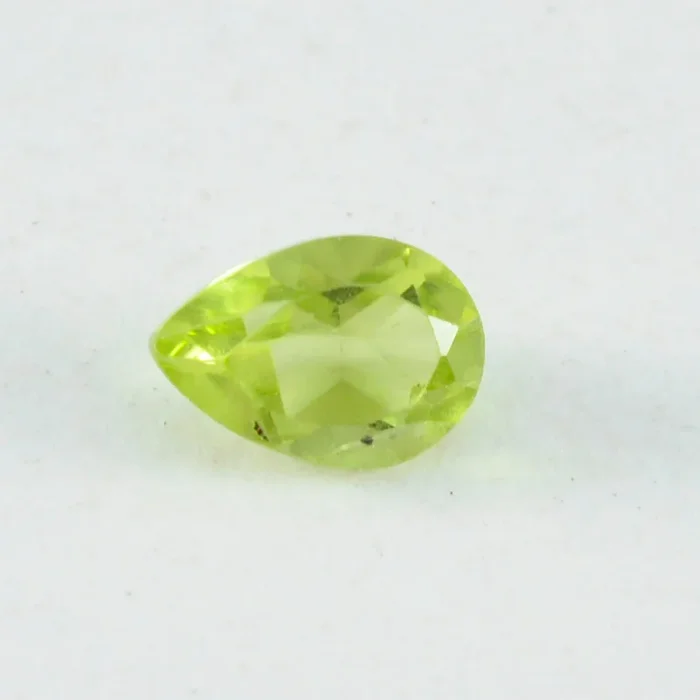 Peridot 1PC Tiny 5×7 MM Pear Faceted Green High-Quality Semi Precious Loose Gemstones