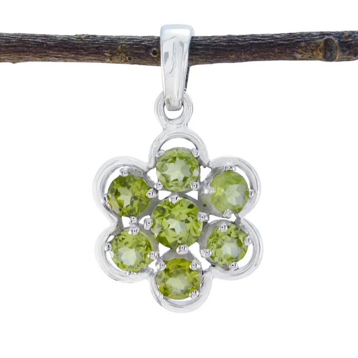 Peridot Delicate American 92.5 Silver multiple Patricia Abstract Green Pendant Jewellery