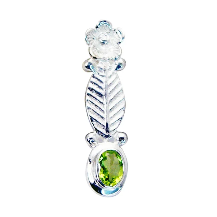 Peridot Featherlight Spanish 92.5 Silver Solitaire Alina valentine Green Pendant Jewellery