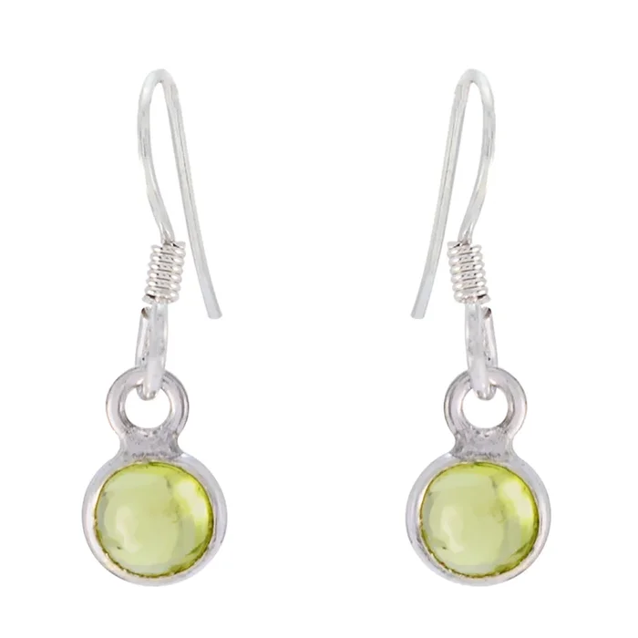 Peridot Italian Fernanda multiple Dangle Green Silver Earring
