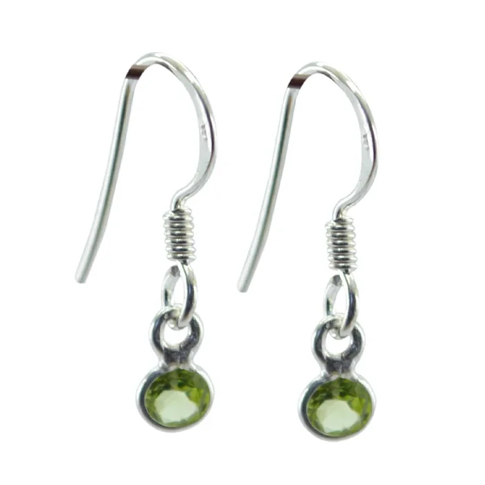 Peridot Middle Eastern Penelope multiple Dangle Green 92.5 Silver Earring