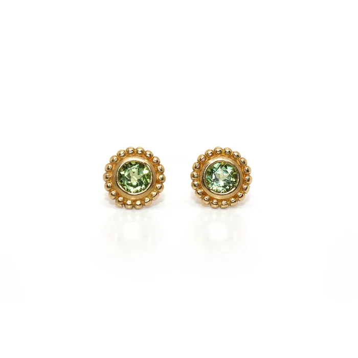 Peridot Stud Earring