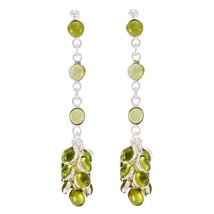 Peridot Turkish Elena multiple Stud Green Sterling Silver Earring