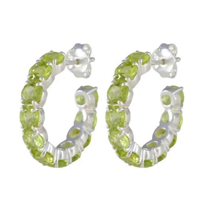 Peridot Turkish Isla multiple Stud Green Sterling Silver Earring
