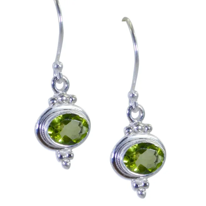 Peridot Turkish Victoria multiple Dangle Green 925 Sterling Silver Earring