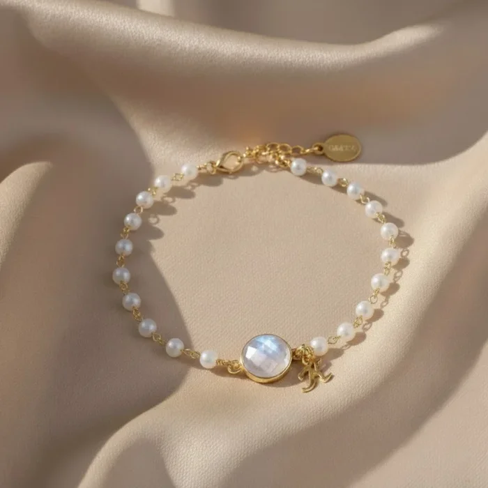 Personalized Birthstone and Initial Wire Wrapped Bracelet