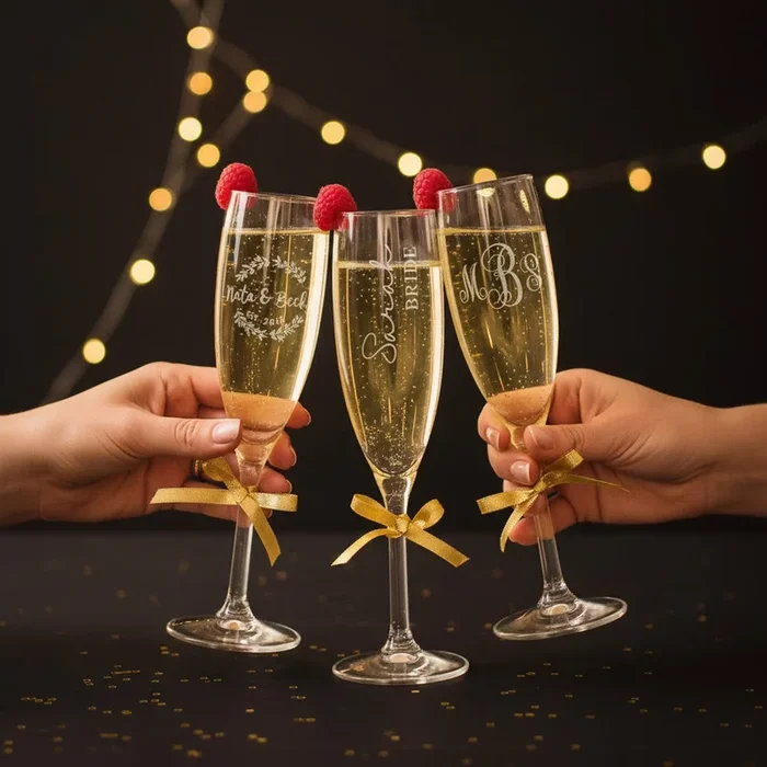 Personalized Champagne Flute