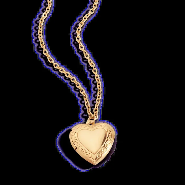 Personalized Heart Locket Necklace