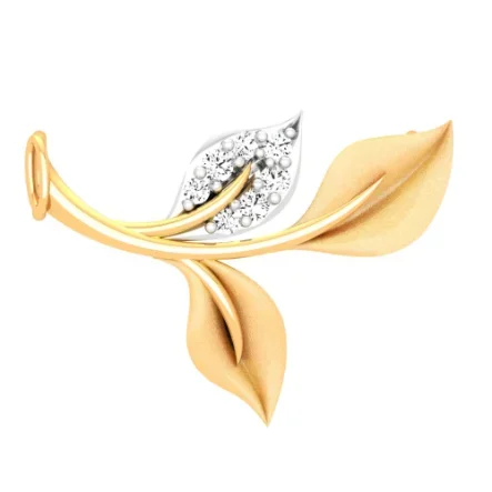 Petal Motif 14k Gold Pendant