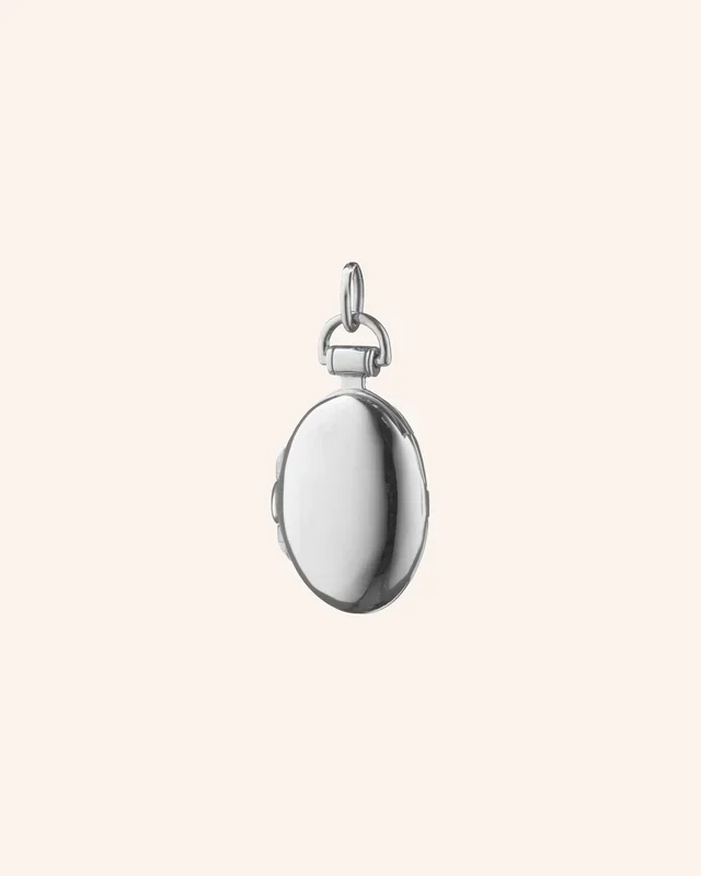 Petite “Anna” Sterling Silver Locket Charm