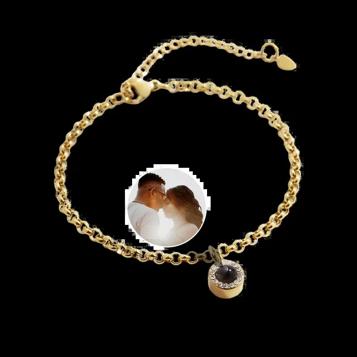Petite Halo Photo Bracelet