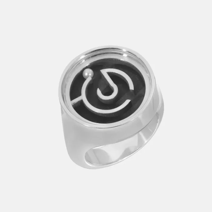 Petite Maze Ring, Silver