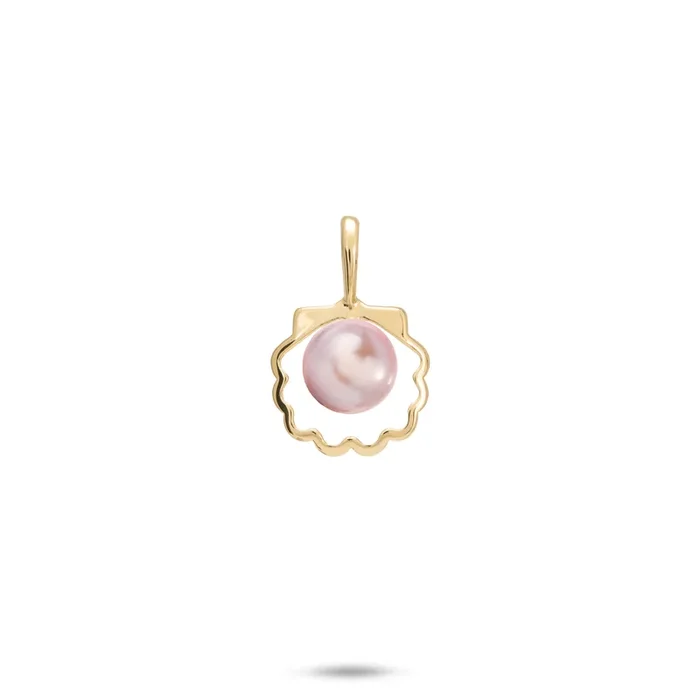 Pick A Pearl Seashell Pendant in Gold – 11mm